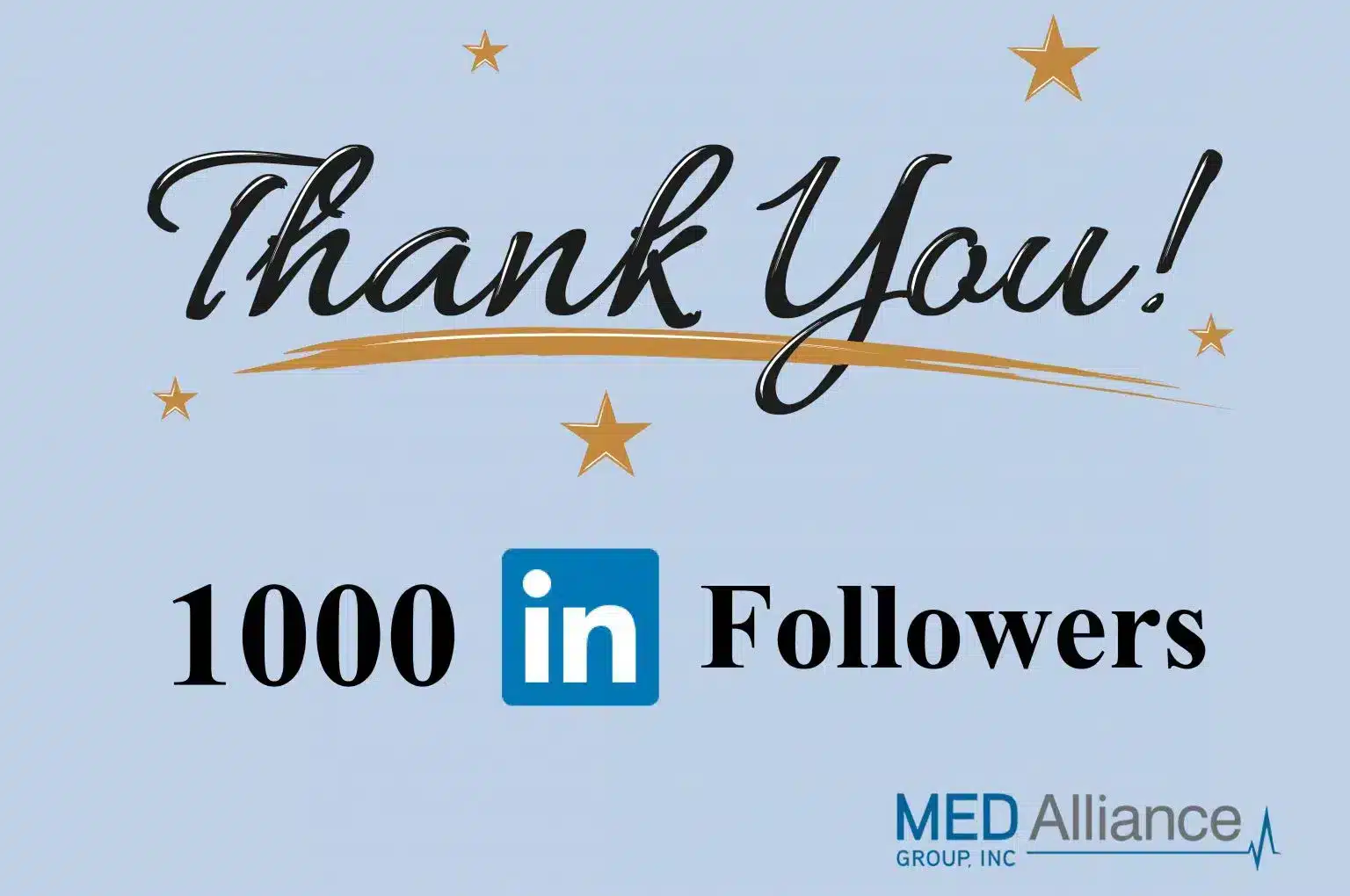 1000 LinkedIn followers