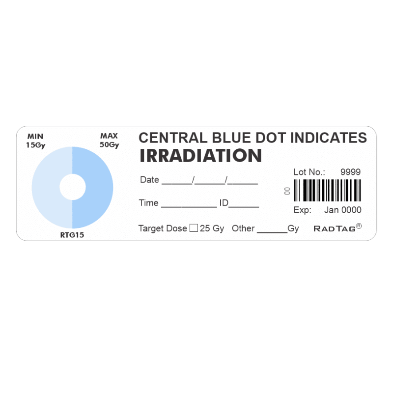 Blood Irradiation Indicators by RadTag