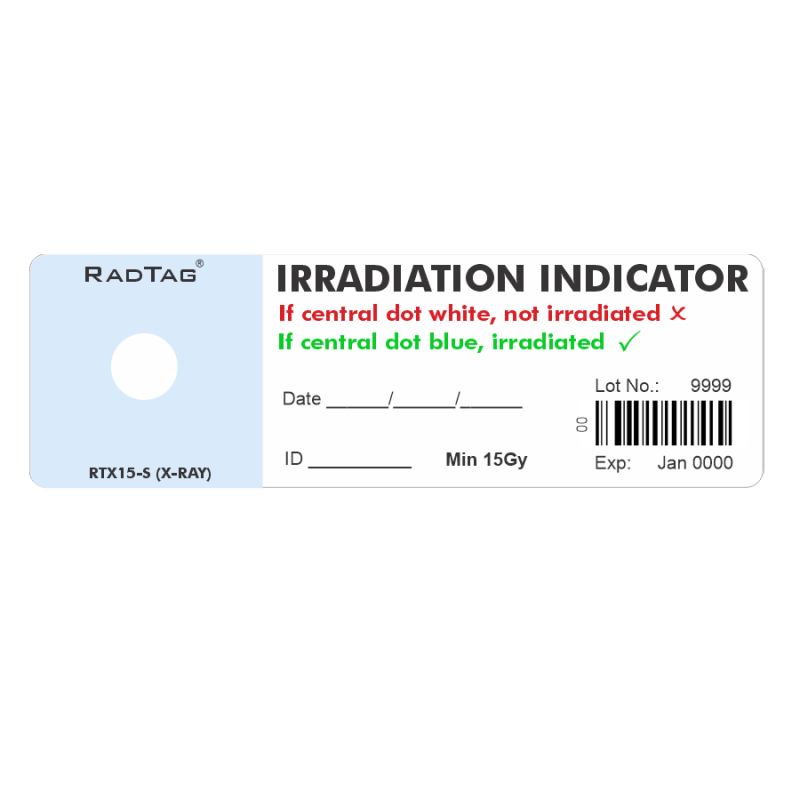 RadTag RTG15-S Irradiation Indicator Unirradiated