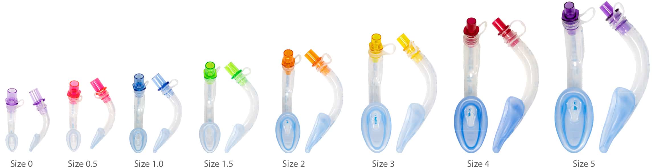 Air-Q3-range-of-sizes Air-Q3 laryngeal mask airway Range of Sizes