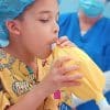 Patient Using Pedia Anesthesia Balloon