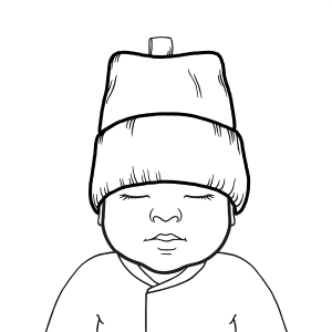 Preemie Beenie On Infant