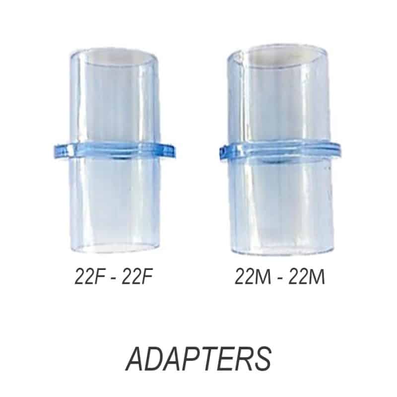 Dimax NIV Total Face Mask Attachment Adapters 22F-22F and 22M-22M