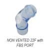 Dimax NIV Total Face Mask Attachment Non Vented 22F with FBS port
