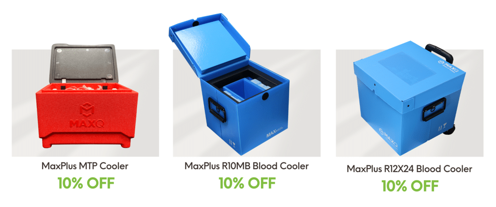 10 percent all three coolers lined up