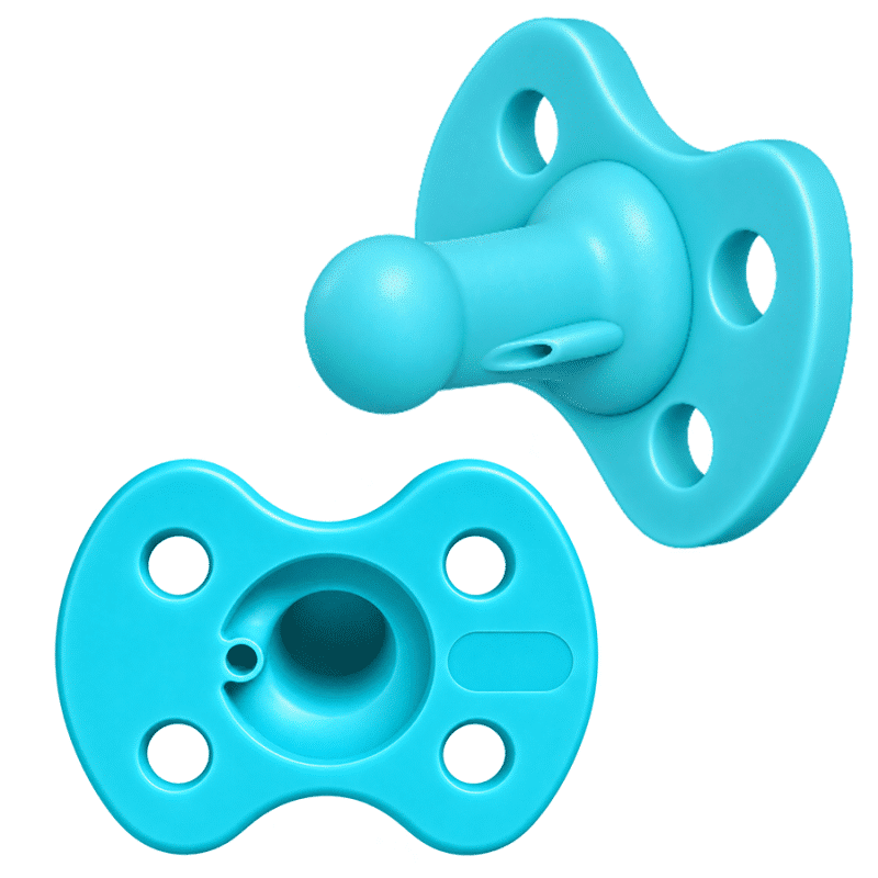 MIDI Milk Drop Soother Posterior and Anterior view